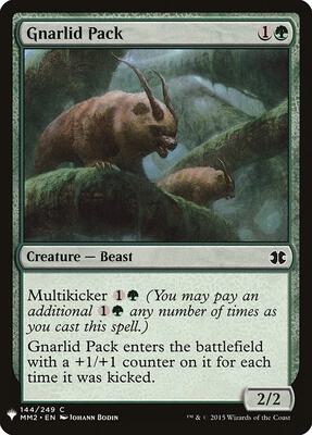 Gnarlid Pack card from The List Reprints