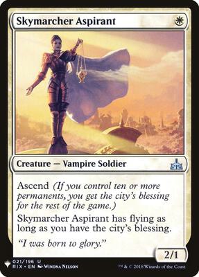 Skymarcher Aspirant card from The List Reprints