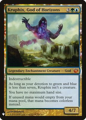 Kruphix, God of Horizons card from The List Reprints