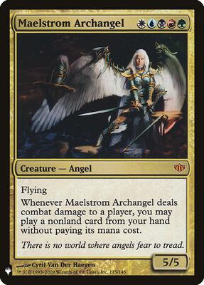 Maelstrom Archangel card from The List Reprints