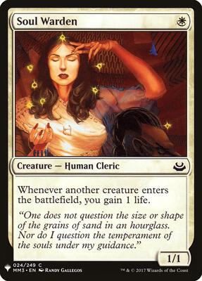 Soul Warden card from The List Reprints