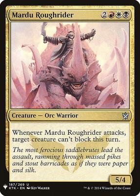 Mardu Roughrider card from The List Reprints