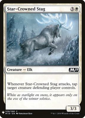 Star-Crowned Stag card from The List Reprints