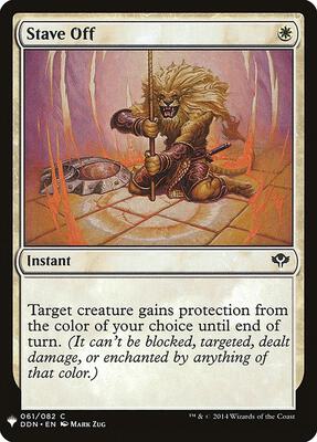 Stave Off card from The List Reprints