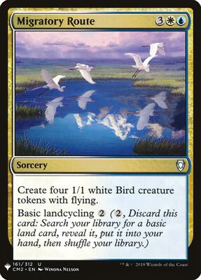 Migratory Route card from The List Reprints