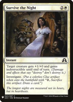 Survive the Night card from The List Reprints