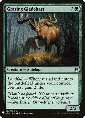 Grazing Gladehart card from The List Reprints