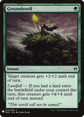 Groundswell card from The List Reprints