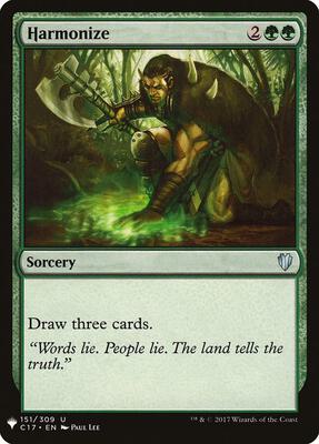 Harmonize (C17) card from The List Reprints
