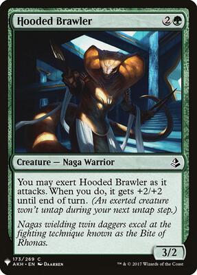 Hooded Brawler card from The List Reprints