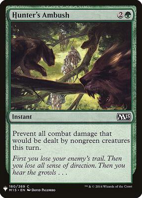 Hunter's Ambush card from The List Reprints