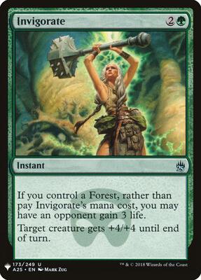 Invigorate (A25) card from The List Reprints