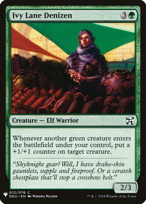 Ivy Lane Denizen card from The List Reprints