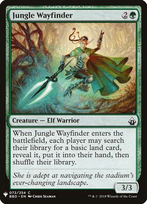 Jungle Wayfinder card from The List Reprints
