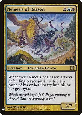 Nemesis of Reason card from The List Reprints