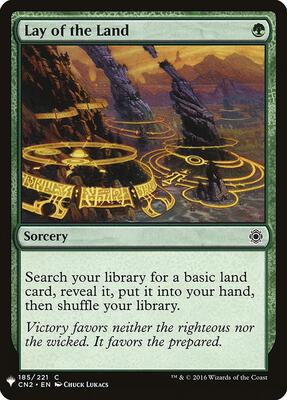 Lay of the Land card from The List Reprints