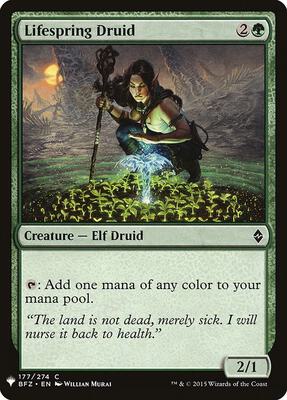 Lifespring Druid card from The List Reprints