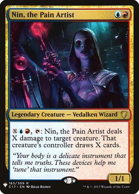 Nin, the Pain Artist card from The List Reprints