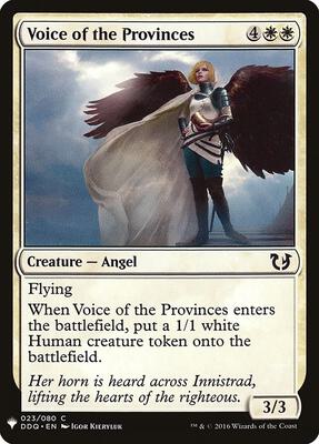 Voice of the Provinces card from The List Reprints