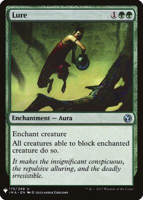 Lure card from The List Reprints