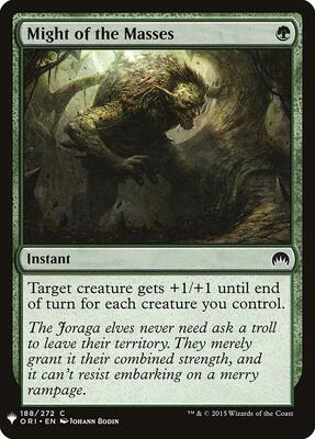 Might of the Masses card from The List Reprints