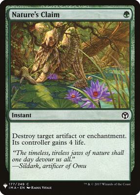 Nature's Claim card from The List Reprints