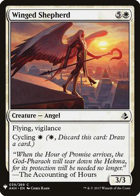 Winged Shepherd card from The List Reprints