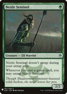 Nettle Sentinel card from The List Reprints