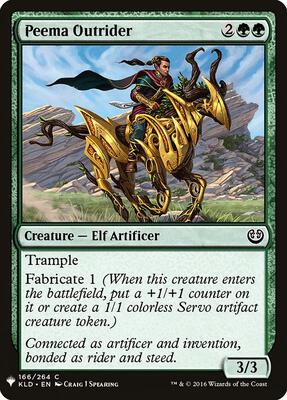 Peema Outrider card from The List Reprints
