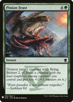 Pinion Feast card from The List Reprints