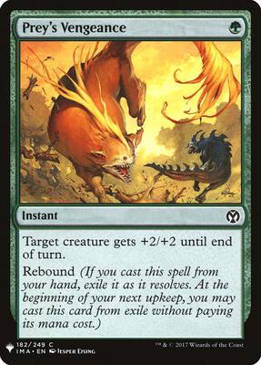 Prey's Vengeance card from The List Reprints