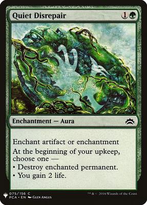 Quiet Disrepair card from The List Reprints