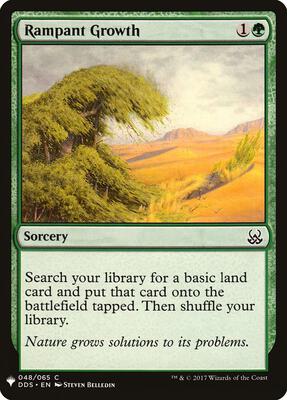 Rampant Growth card from The List Reprints