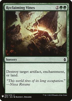 Reclaiming Vines card from The List Reprints