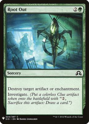Root Out card from The List Reprints
