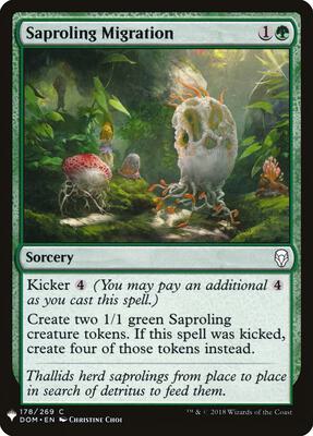 Saproling Migration card from The List Reprints