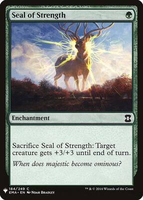 Seal of Strength card from The List Reprints