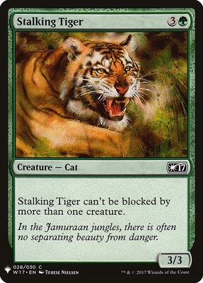 Stalking Tiger card from The List Reprints