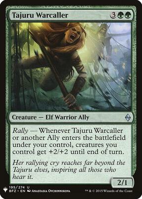 Tajuru Warcaller card from The List Reprints