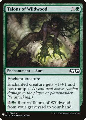 Talons of Wildwood card from The List Reprints