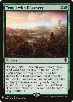 Tempt with Discovery card from The List Reprints
