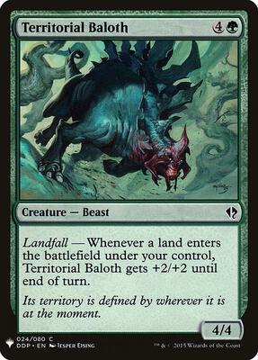 Territorial Baloth card from The List Reprints