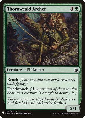 Thornweald Archer card from The List Reprints