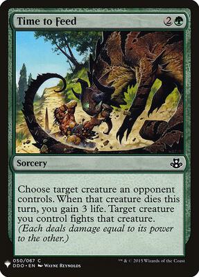 Time to Feed card from The List Reprints