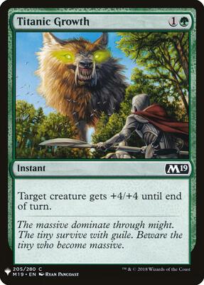 Titanic Growth card from The List Reprints