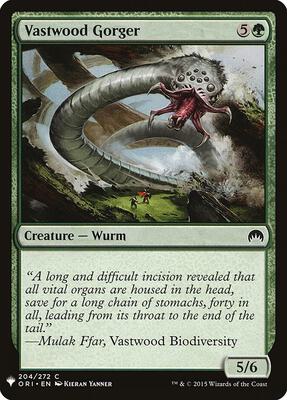 Vastwood Gorger card from The List Reprints