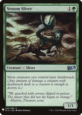 Venom Sliver card from The List Reprints