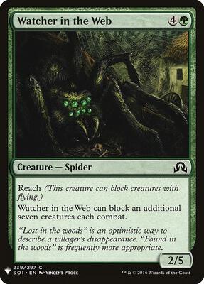 Watcher in the Web card from The List Reprints