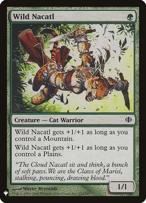 Wild Nacatl card from The List Reprints