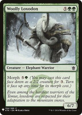 Woolly Loxodon card from The List Reprints